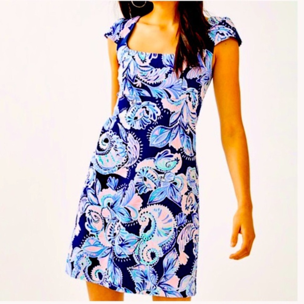 Lilly Pulitzer Laurent Dress High Tide Navy 00